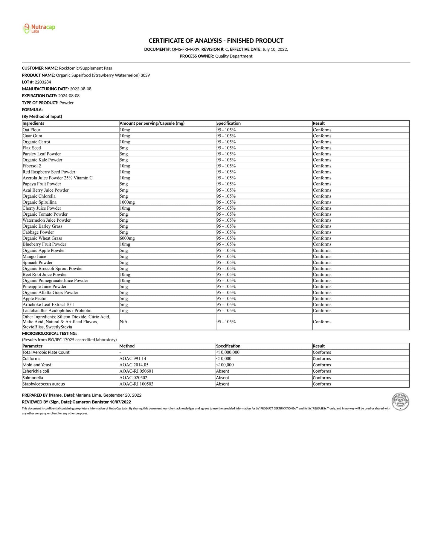 VITA-31 ORGANIC GREENS